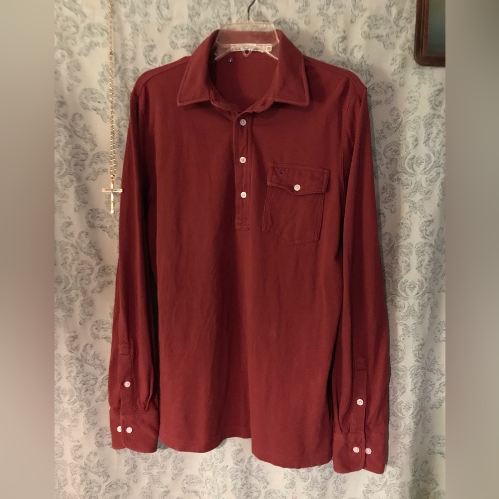 Criquet Men's Polo Shirt in Rich Burgundy